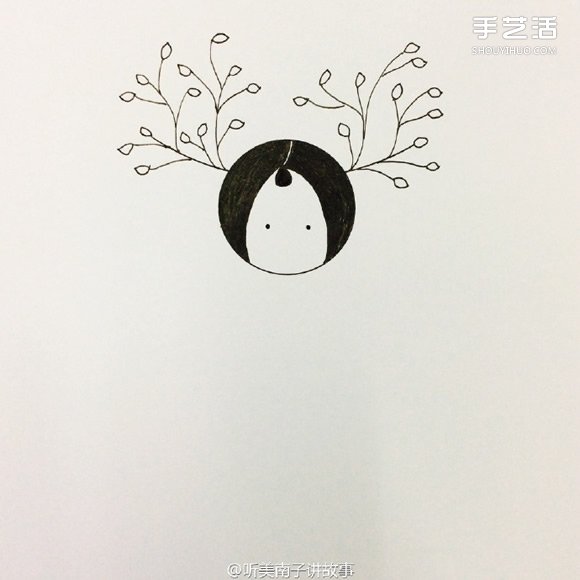 美丽女孩彩铅画的画法 彩色铅笔画女孩教程